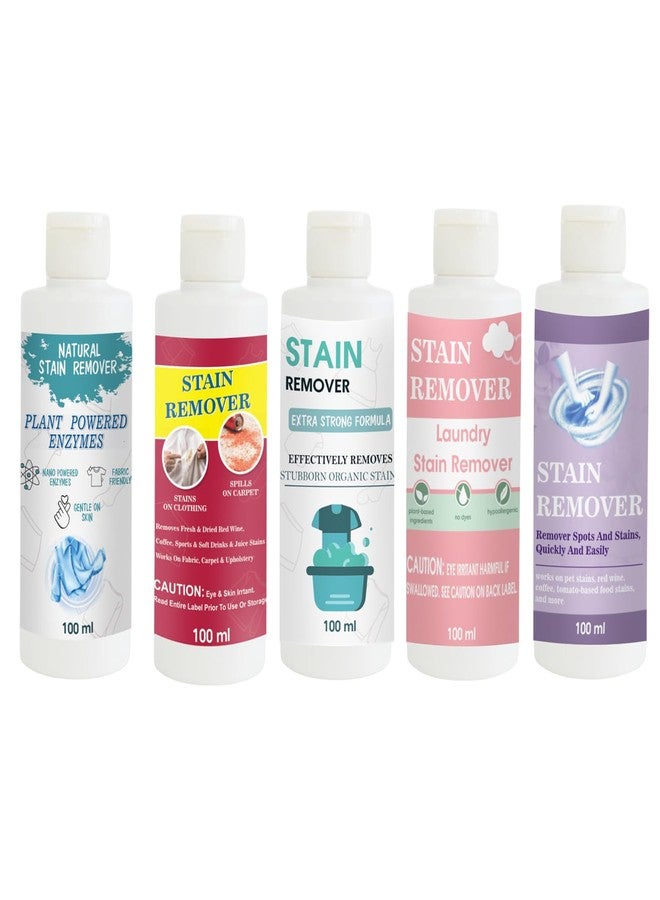 TOOVUS Stain Remover Combo Pack of Shirt, Red, Doll, Pink and Purple Stain Remover | Multi-Surface Cleaning Solution for Clothes, Fabrics, Upholstery (100 g Each) - Image 1